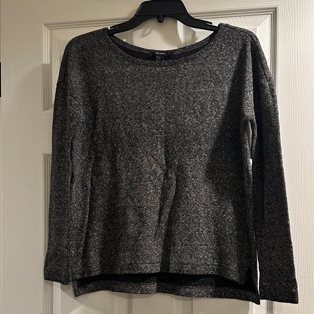 Forever 21 Dark Gray Knit Top